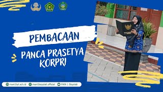 Pembacaan Panca Prasetya KORPRI dalam rangka HAB Kemenag RI Ke78 [upl. by Macegan]