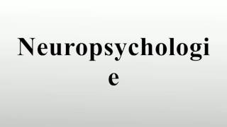 Neuropsychologie [upl. by Duomham]