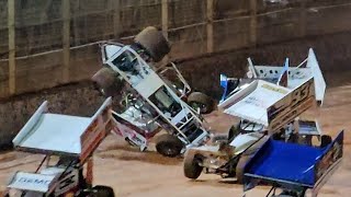 Sprintcars  Baypark Speedway  Opening Night 261024 [upl. by Aeneus]