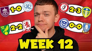 My Championship Week 12 Score Predictions [upl. by Roana410]