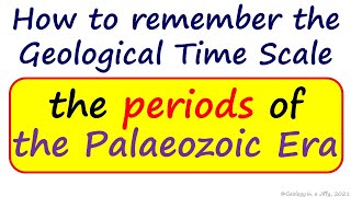 Periods of the Palaeozoic Era  Geology in a Jiffy [upl. by Malynda98]