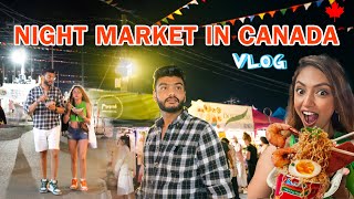 Street Food In Canada  Night Market In Canada  Vancouver Vlog [upl. by Nytsuj]