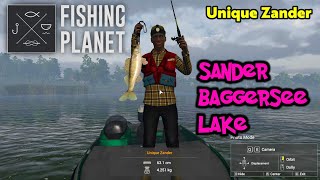 Unique Zander Sander Baggersee Lake  Fishing Planet [upl. by Gibb]