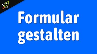 HTML Formular gestalten mit CSS für Anfänger [upl. by Tehr]