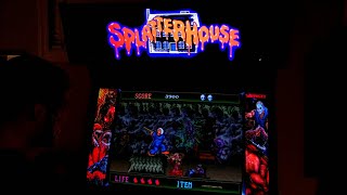 Splatterhouse Arcade Cabinet MAME Gameplay w Hypermarquee [upl. by Falkner]