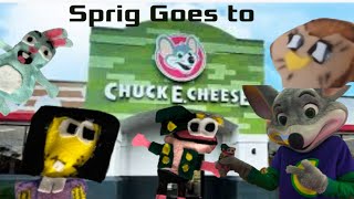 Amphibia Plush Sprig Plantar Adventures Sprig Goes To Chuck E Cheese [upl. by Milon]