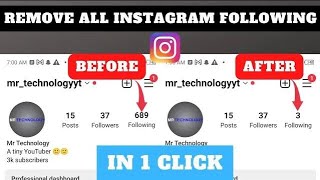 How to Quickly Unfollow Everyone on Instagram at Once 2023  Bulk Unfollow on Instagram [upl. by Athalie]