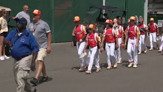 Needville Little League enters stadium prior to US Championship [upl. by Ariahs]