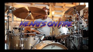 Hearts on Fire  Jdp drum cover  Rocky IV [upl. by Nart]