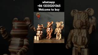 Wood bearbrick bearbrick factory drop ship [upl. by Yeuh]