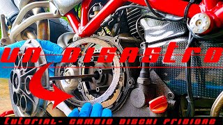 TUTORIAL  MONTAGGIO DISCHI FRIZIONE A SECCO DUCATI [upl. by Enelaj]