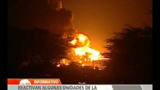 Reactivan algunas unidades de la refinería Amuay tras explosión [upl. by Sender]