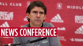 NEWS CONFERENCE  Aitor Karanka on Stoke City [upl. by Arised992]