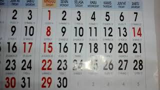 HOREHOREDi Kalender 2018 Banyak Tanggal Merah [upl. by Laerdna994]