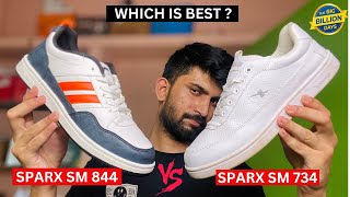 Sparx Sm 734 Vs Sparx Sm 844 comparison  Sparx White Sneakers [upl. by Otsirc678]