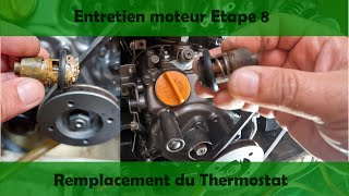 Entretien moteur Yanmar 1GM10  Etape 8 Remplacement du thermostat [upl. by Noskcaj]