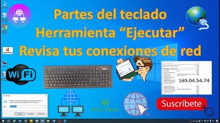 Partes del teclado ⌨️ Herramienta Ejecutar revisa tus conexiones de red dirección IP etc [upl. by Ulphia356]