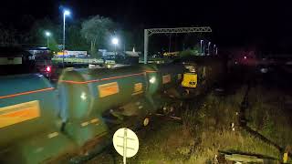 Network Rail RHTT Move Direct Rail Services 66422 tnt 66108 3J11 from Barrow Carnforth 07102024 [upl. by Wartow]