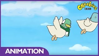 CBeebies Sarah and Duck  Duck Flies [upl. by Lleinnad686]