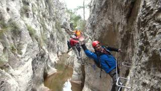 COMBINADO FERRATA ESTRECHOS DE LA HOZ Y SENDERISMO [upl. by Circosta]