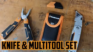 DIY Folding Knife amp Multi tool Great Set With Pouch And Spare Blades [upl. by Komsa317]