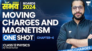 Moving Charges and Magnetism Class 12 🔥 One Shot 🔥😨  Class 12 Physics Chapter 4  Boards 2024 [upl. by Ahsiekim481]