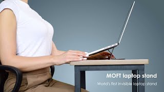 MOFT laptop stand  Worlds first invisible laptop stand  DesignNestcom [upl. by Hilaire501]