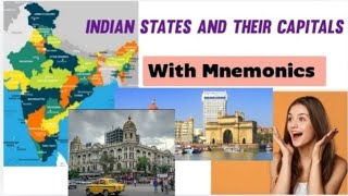 Indian States and their Capitals generalknowledgeforallcompetitiveexamsclass10th educationalvideo [upl. by Sanalda146]