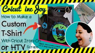 Create a Stunning Gift DIY TShirt Sleeves small enough for Cricut Joy How to Use Cricut Iron On [upl. by Akinom]