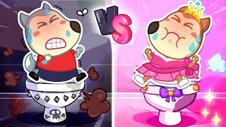 Siyah VS Pembe Lazımlık 🚽 Eşyaları Atmayın 🖤 Çocuklar İçin Tuvalet Eğitimi JacobInTurkce [upl. by Leeann]