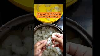 🦐 How To Devein Prawns Easily 💯 [upl. by Seldun]