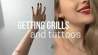 Seoul Vlog  Getting Grills and a new Tattoo ☁️  alice rose [upl. by Ailama]