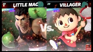 Super Smash Bros Ultimate Amiibo Fights EX Little Mac vs Villager [upl. by Porcia]