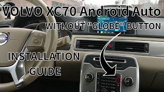 Volvo XC70 Android AutoCarPlay Box Installation Guide without quotglobequot button [upl. by Enimaj]