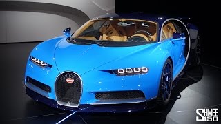 FIRST LOOK Bugatti Chiron  Full Tour at Geneva 2016 [upl. by Ro]