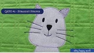 Quilt As You Go 2  Quilting Straight Line Stripes [upl. by Benjy]