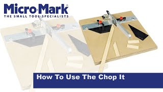 Using The ChopIt To Make Accurate Miter Cuts Easily [upl. by Dragde903]