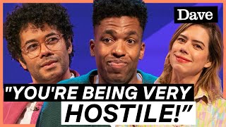 Richard Ayoade Gets HOSTILE During A Movie Quiz  Question Team  Dave [upl. by Anna-Maria]