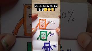 New paper folding art 2G 3G 4G 5G ka jija ji youtub sart short 😅😅 [upl. by Dukey]