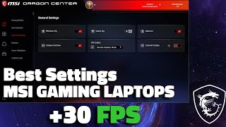 MSI Gaming Laptop Best Settings  Gain More FPS in 2 mins [upl. by Sontag]