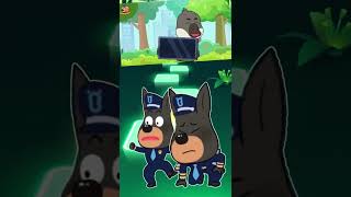 Shield or Helmet Important  Tiles Hop Shorts minecrftcartoon 2danimation loop fun [upl. by Bugbee]