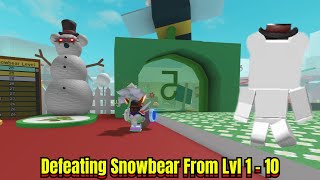 Beesmas Snowbear Level 1 To 10  Bee Swarm Simulator [upl. by Schertz305]