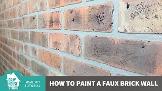 How to Paint Faux Brick Wall Panels [upl. by Timofei675]