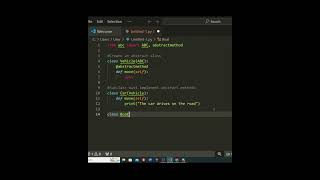 Abstraction in Python Quick Guide to Abstract Classes – Shorts PythonShorts Abstraction coding [upl. by Notyad800]