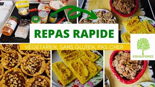 REPAS SANS GLUTEN  tartinade risotto tartelettes  LUNDI VERT n°169 [upl. by Tireb]