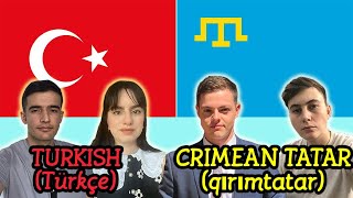 Similarities Between Turkish and Crimean Tatar [upl. by Joey]