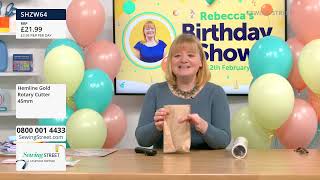 Sewing Street Live  120224  Happy Birthday Rebecca Reid [upl. by Macmullin]