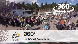 Video 360° Last Kilometer at the Mont Ventoux  Tour de France 2016 [upl. by Saw]