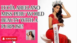 🇺🇸 Lucía Arellano will represent Peru in Miss World Who is the model and how to vote for her [upl. by Ralat]