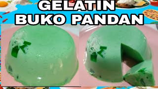 BUKO PANDAN JELLY  GELATIN RECIPE dorenbacanikitchen9107 [upl. by Jazmin269]